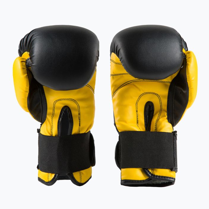 DIVISION B-2 γάντια πυγμαχίας μαύρα και κίτρινα DIV-TG01 3