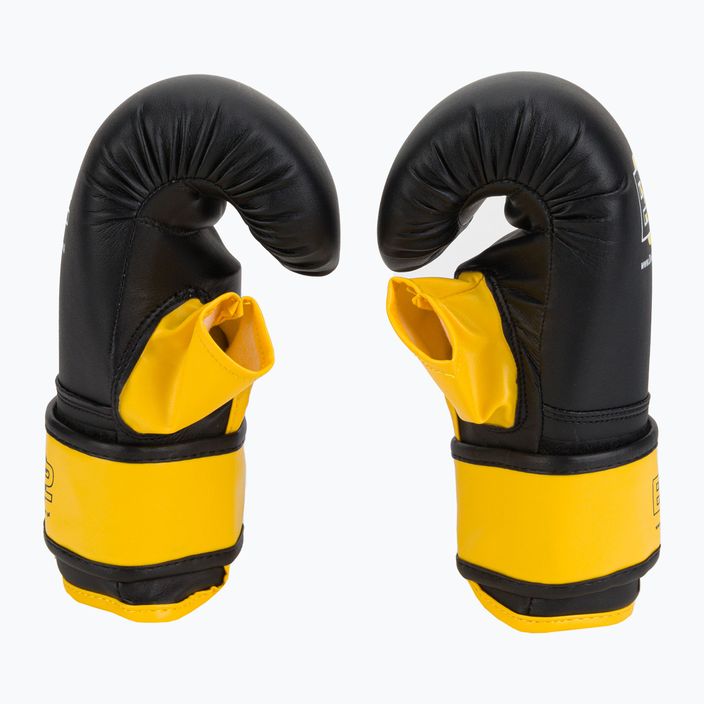 DIVISION B-2 γάντια πυγμαχίας οργάνων μαύρα και κίτρινα DIV-BG03 4