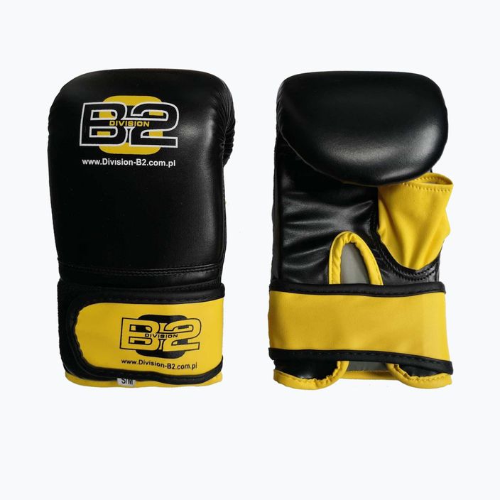 DIVISION B-2 γάντια πυγμαχίας οργάνων μαύρα και κίτρινα DIV-BG03 7