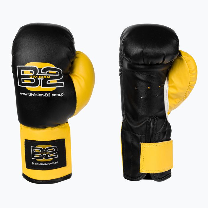 Παιδικό σετ πυγμαχίας DIVISION B-2 σάκος 7kg + γάντια πυγμαχίας 6oz μαύρο DIV-JBS0002 5