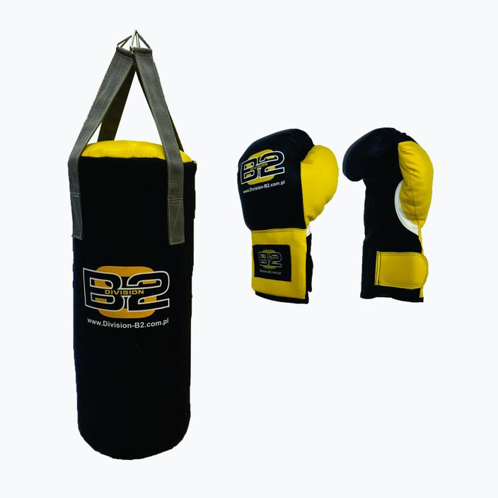 Παιδικό σετ πυγμαχίας DIVISION B-2 σάκος 7kg + γάντια πυγμαχίας 6oz μαύρο DIV-JBS0002 10