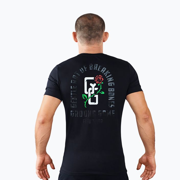 Ανδρικό μπλουζάκι Ground Game Rose T-shirt μαύρο 2
