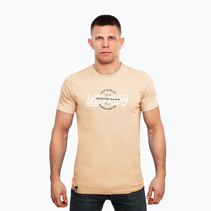 Ανδρικό μπλουζάκι Ground Game Play T-shirt καφέ
