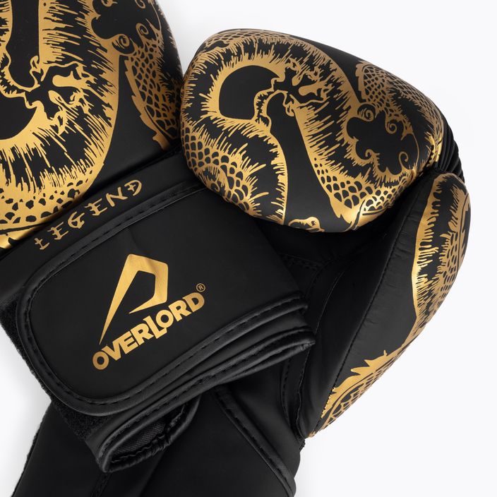 Overlord Legend μαύρα-χρυσά γάντια πυγμαχίας 100001-BK_GO 5