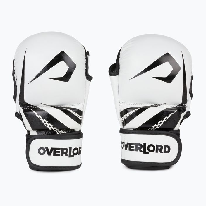 Overlord Sparring MMA γάντια πάλης φυσικό δέρμα λευκό 101003-W/M
