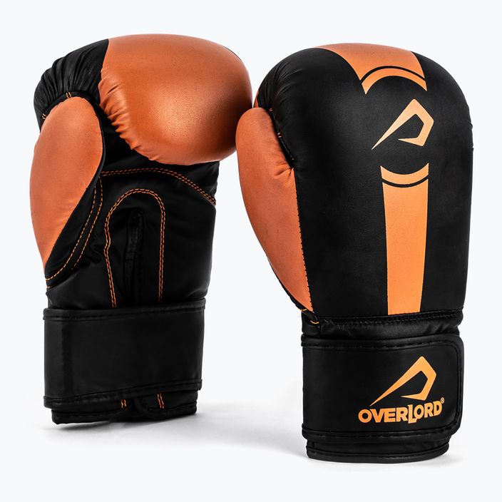 Overlord Boxer γάντια μαύρα και πορτοκαλί 100003 6
