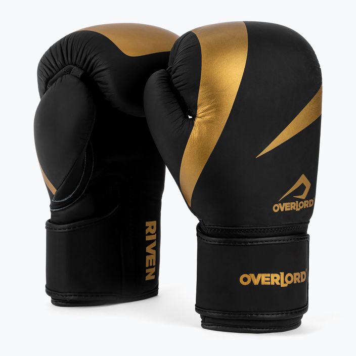 Overlord Riven μαύρα και χρυσά γάντια πυγμαχίας 100007 7
