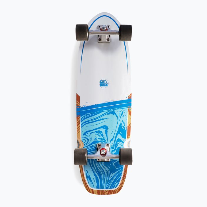 Surfskate Cutback Splash 34" λευκό-μπλε skateboard CUT-SUR-SPL 7
