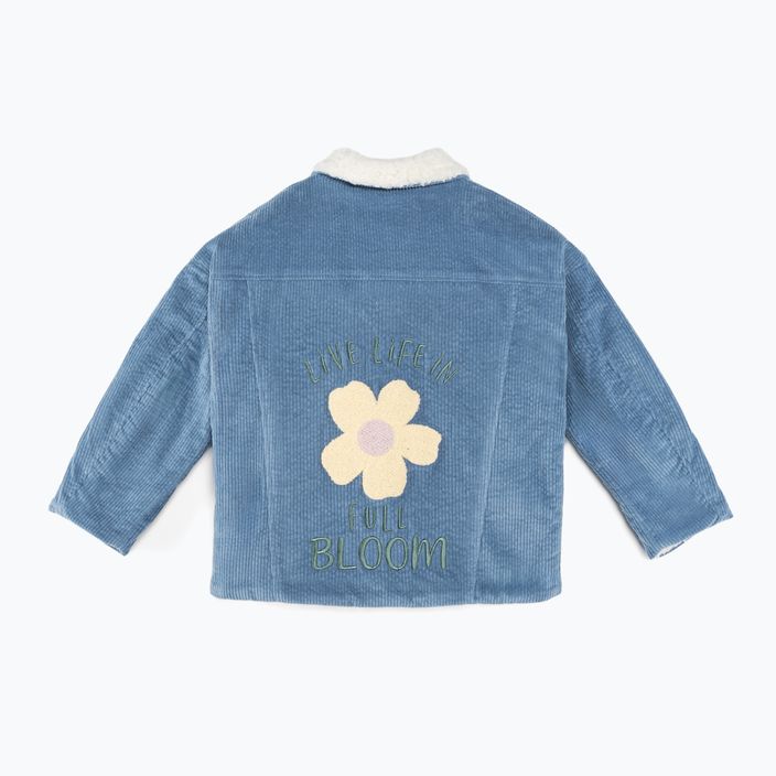 KID STORY παιδικό μπουφάν Teddy air μπλε λουλούδια 2