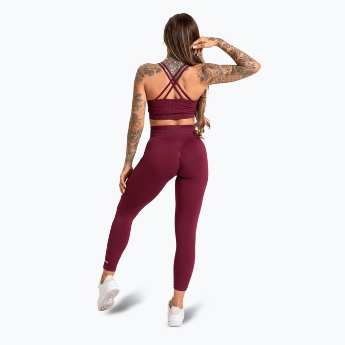 Gym Glamour Push Up 2.0 merlot σουτιέν γυμναστικής 5