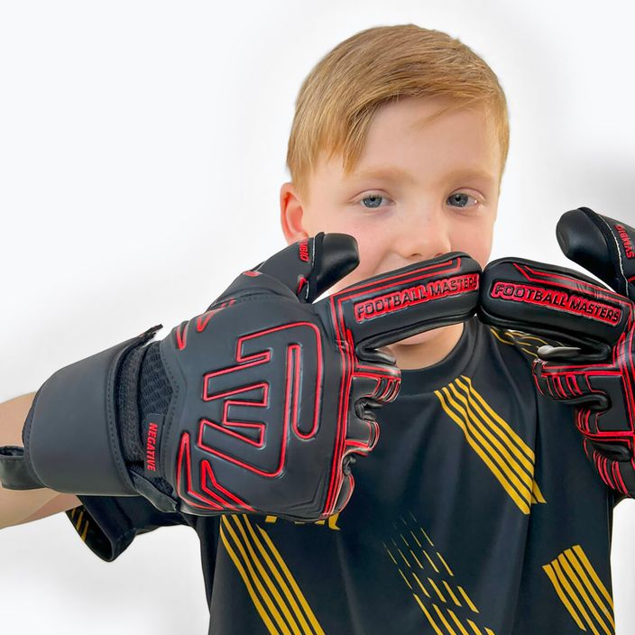 Football Masters Symbio NC κόκκινα παιδικά γάντια τερματοφύλακα 4