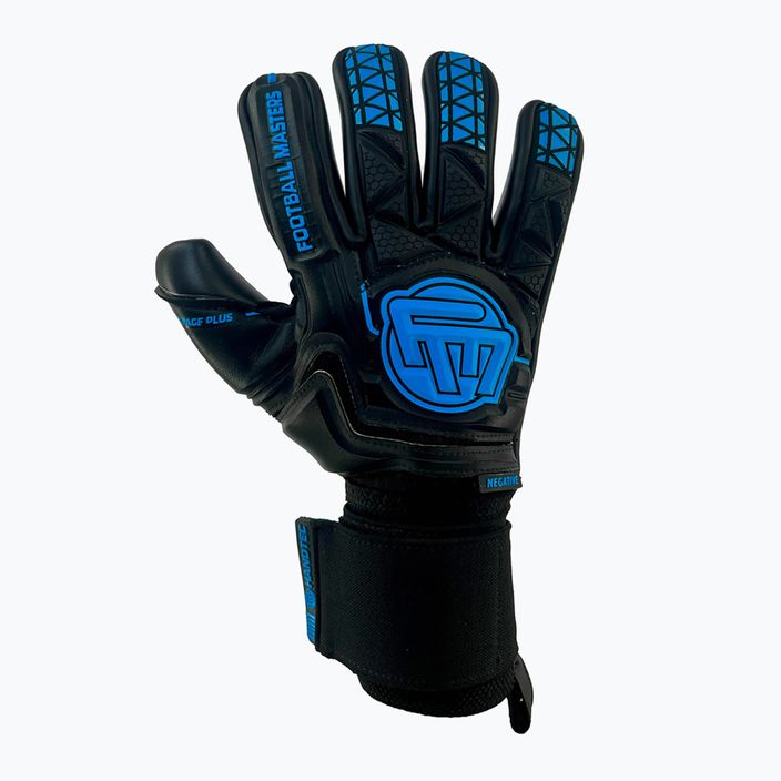 Γάντια τερματοφύλακα Football Masters Voltage Plus NC μαύρα/μπλε