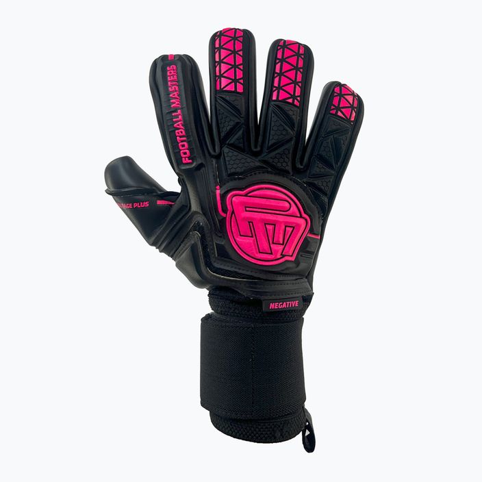Γάντια τερματοφύλακα Football Masters Voltage Plus NC μαύρο/ροζ
