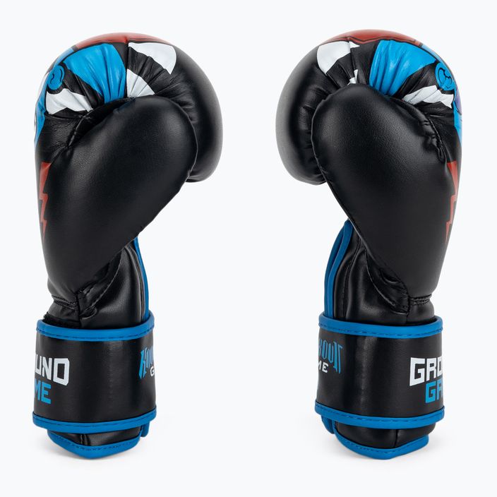 Ground Game Prodigy παιδικά γάντια πυγμαχίας μαύρο και μπλε 3