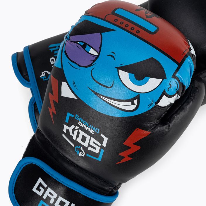 Ground Game Prodigy παιδικά γάντια πυγμαχίας μαύρο και μπλε 4