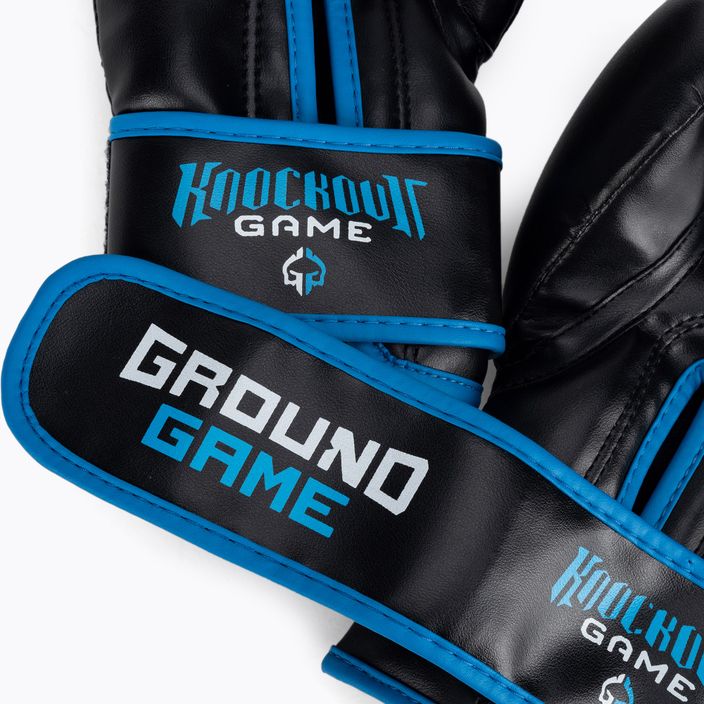 Ground Game Prodigy παιδικά γάντια πυγμαχίας μαύρο και μπλε 5