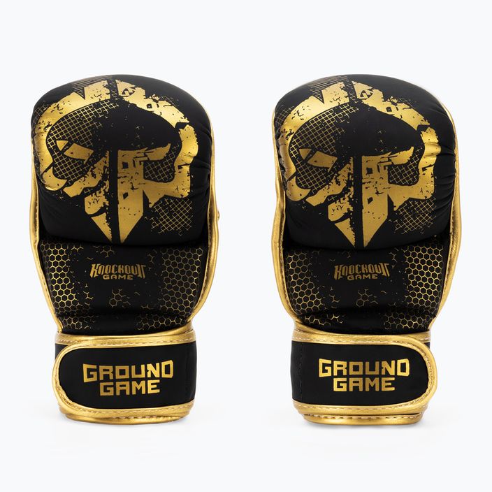 Ground Game MMA Cage Gold γάντια προπόνησης μαύρο MMAGLOCGOLDSM