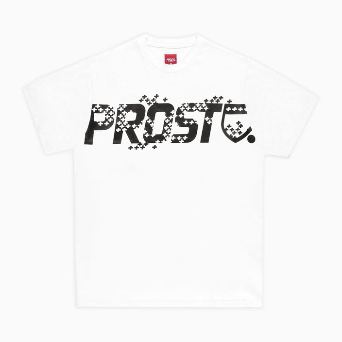 PROSTO Plusrain ανδρικό T-shirt λευκό KL222MTEE2021