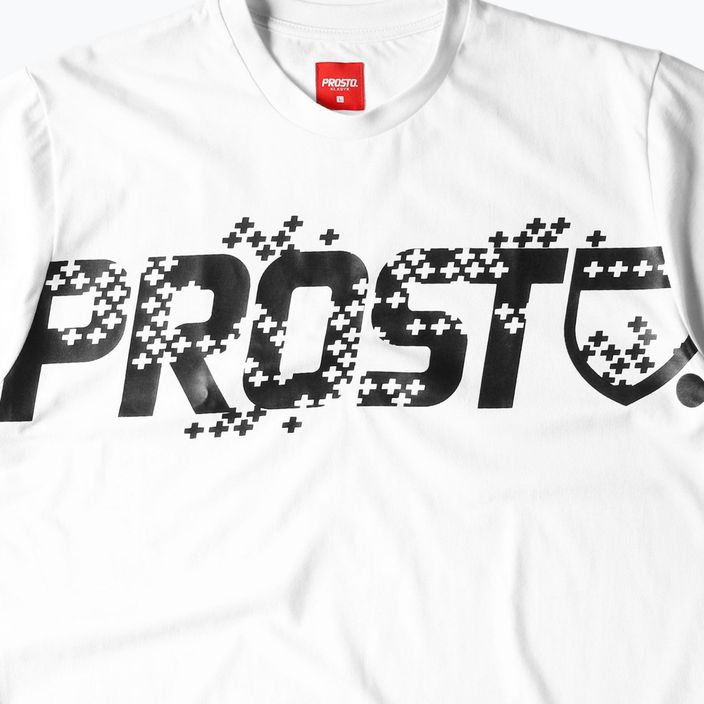 PROSTO Plusrain ανδρικό T-shirt λευκό KL222MTEE2021 2