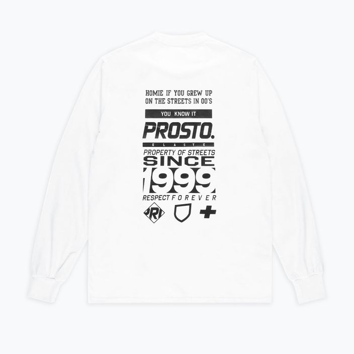 PROSTO Typeskur LS ανδρικό μακρυμάνικο t-shirt λευκό KL222MTEE2071 2