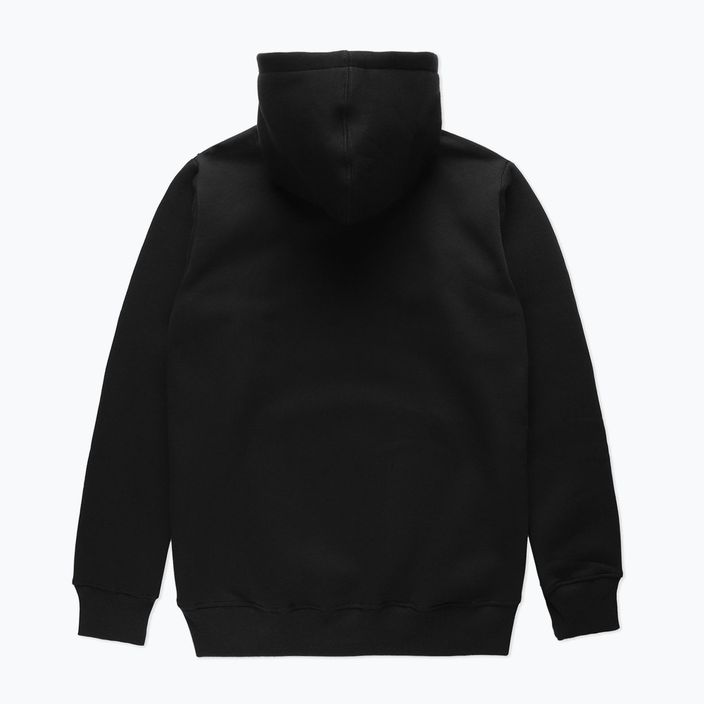 PROSTO Emblem ανδρικό φούτερ με κουκούλα μαύρο και κόκκινο KL222MSWE2023 2