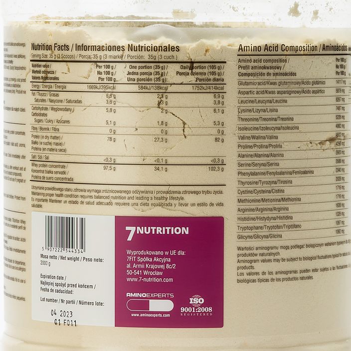 Ορός γάλακτος 7Nutrition Protein 80 2kg λευκή σοκολάτα-κεράσι 7Nu000235 3