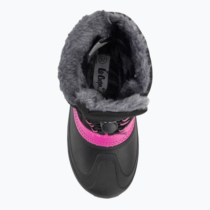 Παιδικές μπότες χιονιού Lee Cooper LCJ-21-44-0523 μαύρο/φούξια 6