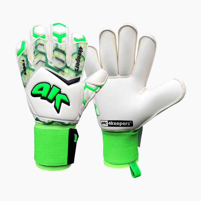 4keepers Force V 3.20 RF γάντια τερματοφύλακα λευκά και πράσινα 4267 4