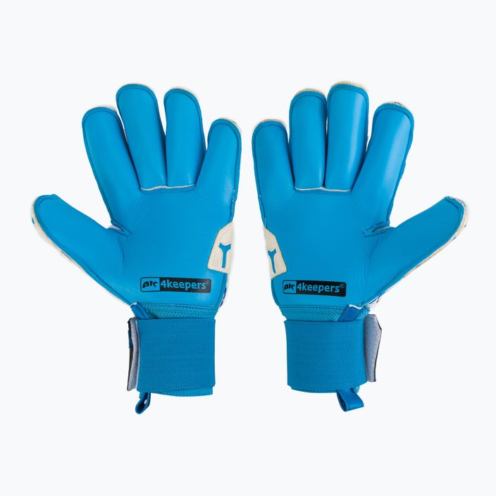 4 γάντια τερματοφύλακα Force V-1.20 Rf μπλε και άσπρα γάντια τερματοφύλακα 2