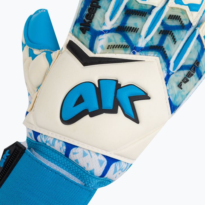 4 γάντια τερματοφύλακα Force V-1.20 Rf μπλε και άσπρα γάντια τερματοφύλακα 3
