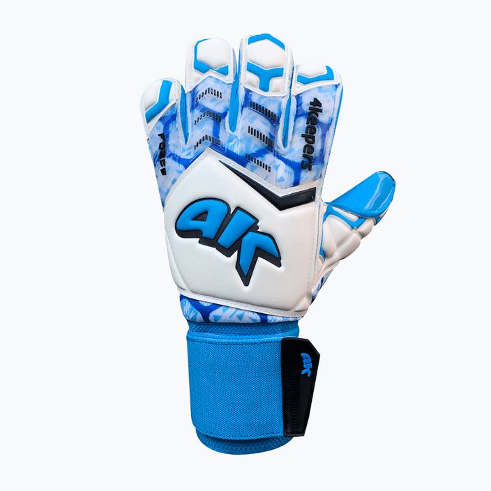 4 γάντια τερματοφύλακα Force V-1.20 Rf μπλε και άσπρα γάντια τερματοφύλακα 4