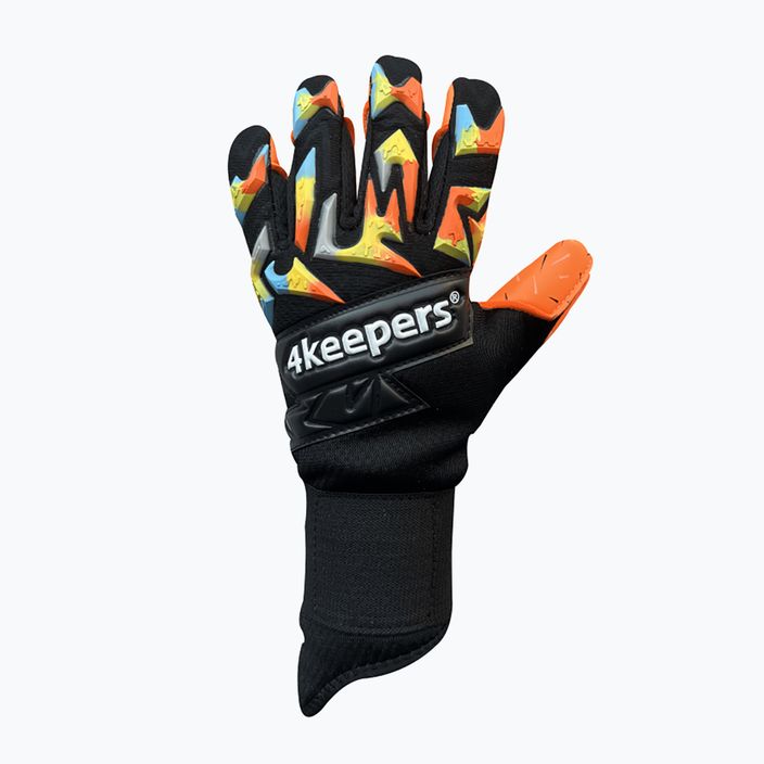 4Keepers Equip Flame Nc Jr παιδικά γάντια τερματοφύλακα μαύρο και πορτοκαλί EQUIPFLNCJR 4