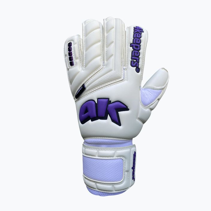 4keepers Champ Purple V Rf γάντια τερματοφύλακα σε λευκό και μοβ χρώμα 4
