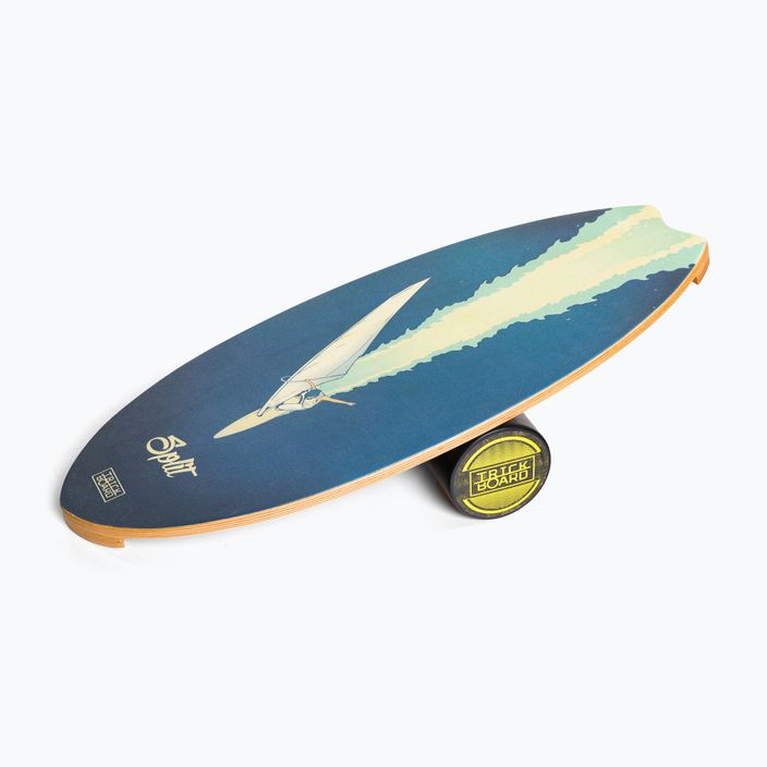 Trickboard Surf Wave Split σανίδα ισορροπίας με ρολό μπλε TB-17322