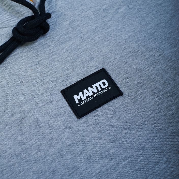 MANTO ανδρική μπλούζα Label Oversize melange 3