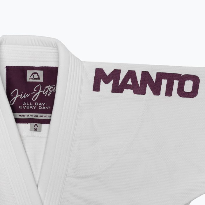 GI για Brazilian jiu-jitsu MANTO X5 λευκό 11