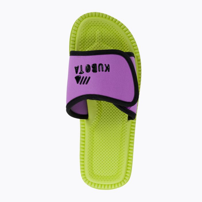 Kubota σαγιονάρες Velcro lime-purple KKRZ66 6