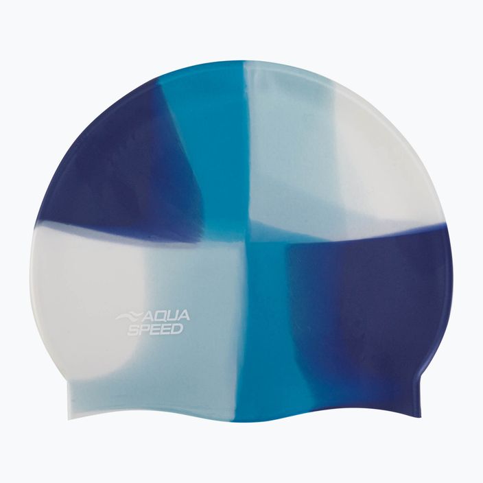 AQUA-SPEED καπέλο για κολύμπι Bunt 96 μπλε και λευκό 113