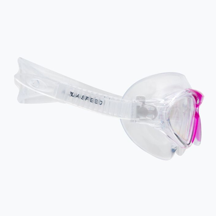 AQUA-SPEED παιδική μάσκα κολύμβησης Zephyr ροζ/διαφανής 99-03 3