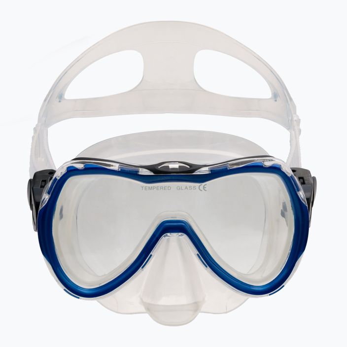 AQUA-SPEED παιδικό σετ κατάδυσης Enzo + μάσκα Evo + αναπνευστήρας μπλε 604 2