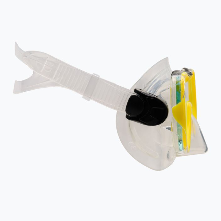 AQUA-SPEED παιδικό καταδυτικό σετ Enzo + μάσκα Evo + αναπνευστήρας κίτρινο 604 3