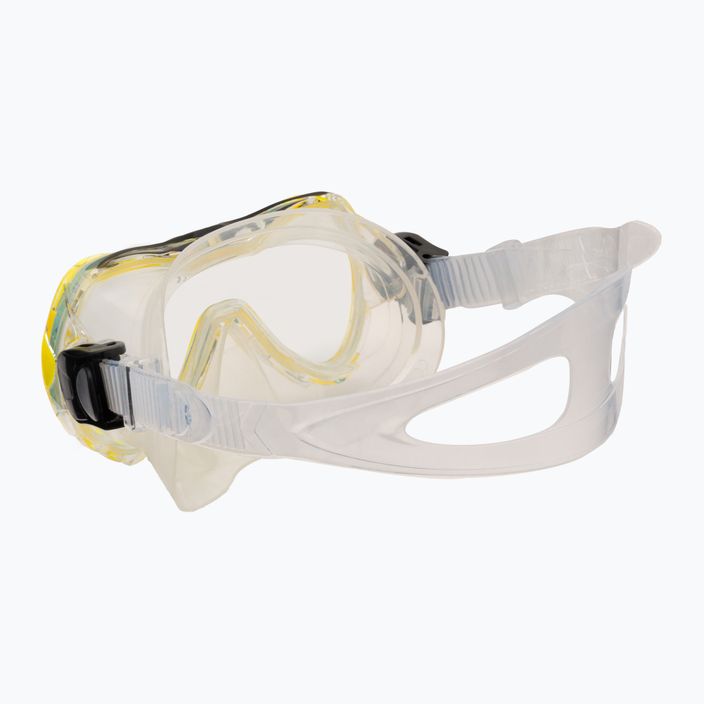 AQUA-SPEED παιδικό καταδυτικό σετ Enzo + μάσκα Evo + αναπνευστήρας κίτρινο 604 4