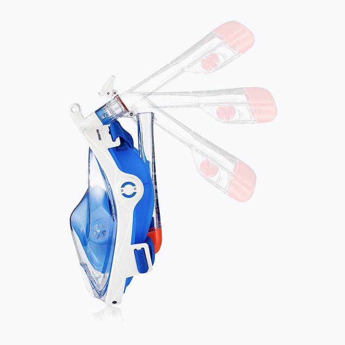 AQUA-SPEED Spectra 2.0 μάσκα πλήρους προσώπου για κολύμβηση με αναπνευστήρα μπλε/λευκό 3