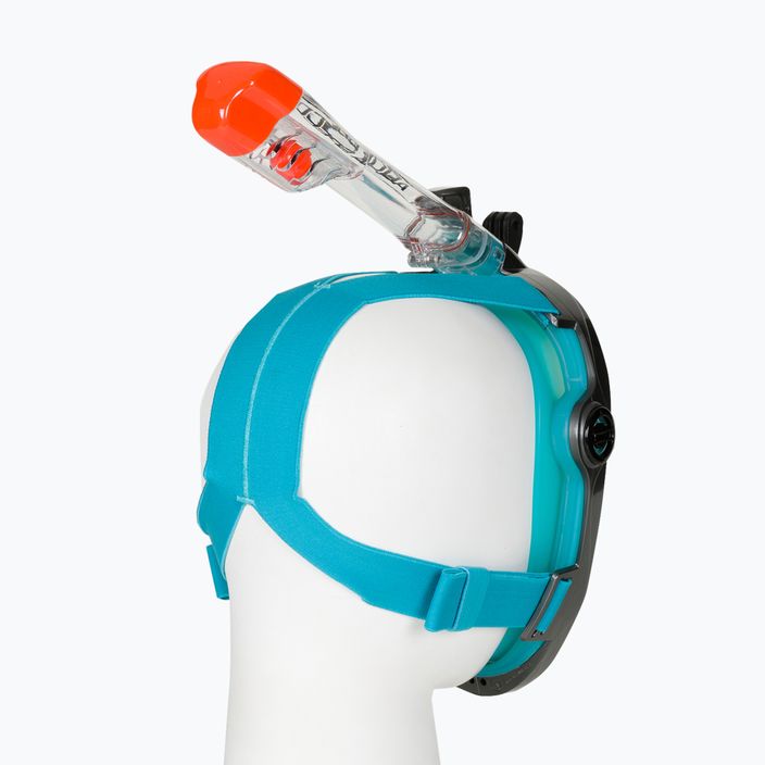 AQUA-SPEED Spectra 2.0 τυρκουάζ μάσκα πλήρους προσώπου για κολύμβηση με αναπνευστήρα 247 4