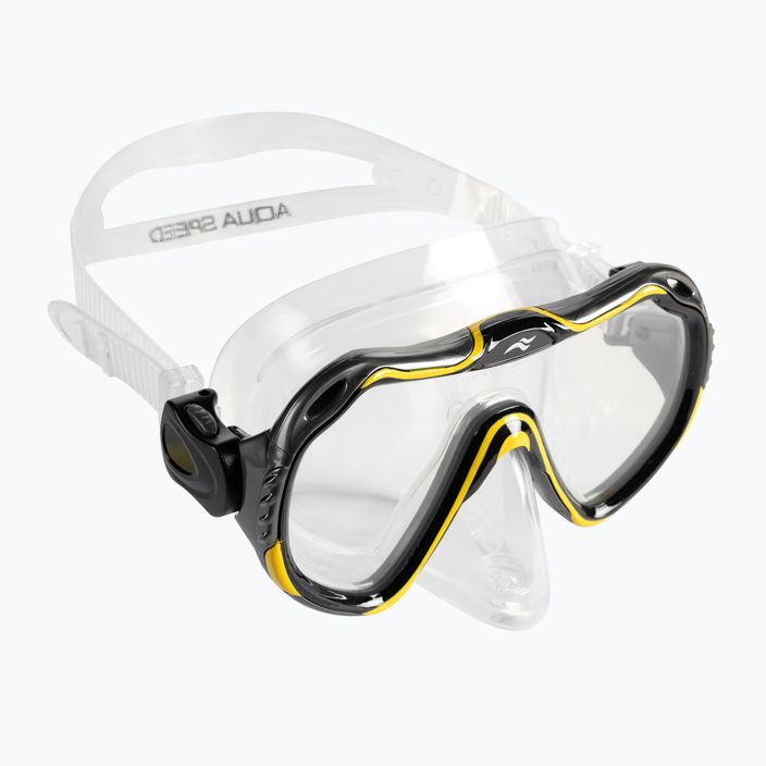AQUA-SPEED Java + Elba μάσκα + αναπνευστήρας σετ κατάδυσης κίτρινο 8206 2