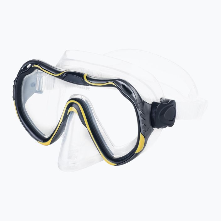 AQUA-SPEED Java + Elba μάσκα + αναπνευστήρας σετ κατάδυσης κίτρινο 8206 9
