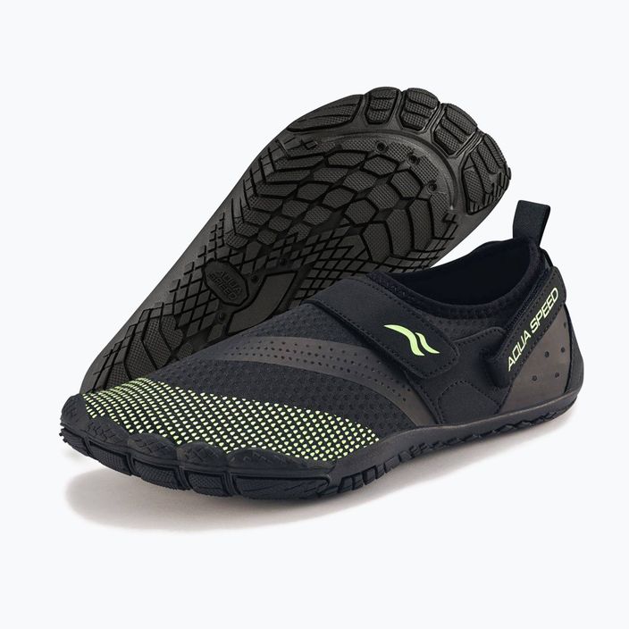 AQUA-SPEED Agama μαύρα-πράσινα παπούτσια νερού 638 11