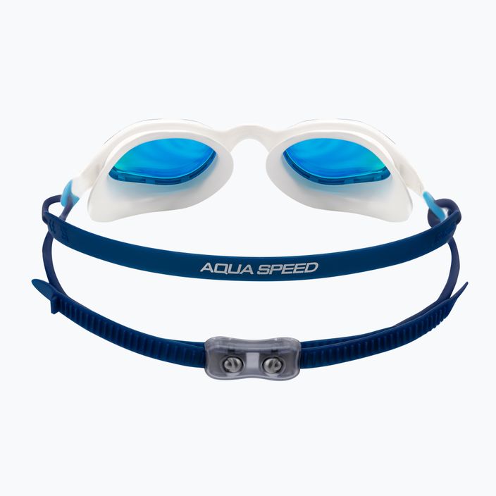Γυαλιά κολύμβησης AQUA-SPEED Vortex Mirror λευκά/μπλε 8882-51 4