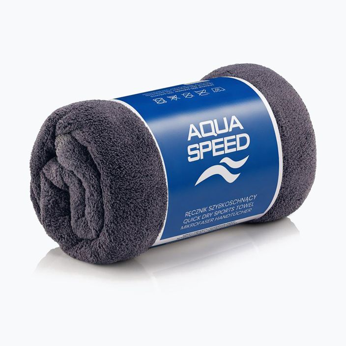 AQUA-SPEED Dry Coral γκρι πετσέτα γρήγορου στεγνώματος 2