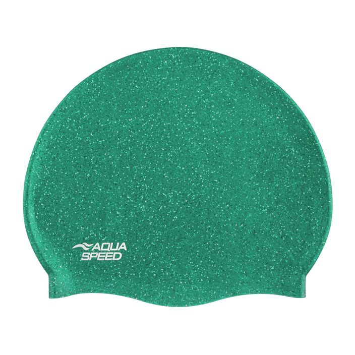 AQUA-SPEED Reco σκούρο πράσινο καπέλο για κολύμπι 2